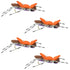 4 Pack Moorish Hopper Purple Foam Body Grasshopper Fly - Hook Size 10
