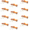 Moorish Hopper Brown Tan Foam Body Grasshopper Fly - 1 Dozen Flies Hook Size 10