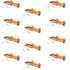 Moorish Hopper Brown Tan Foam Body Grasshopper Fly - 1 Dozen Flies Hook Size 10