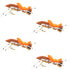 4 Pack Moorish Hopper Brown Tan Foam Body Grasshopper Fly - Hook Size 10