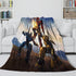 Movie Bumblebee Blanket Flannel Throw Kids Room Decoration