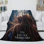 Movie The Little Mermaid Blanket Flannel Throw Room Decoration