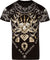 Sakkas Aksel Mens Essential Short Sleeve Cotton T-Shirt Diamond Skull & Tentacles