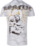 Sakkas Liam Mens Everyday Short Sleeve Cotton Embossed T-shirt Virgin & Baby Jesus
