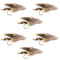 Muddler Minnow Fly Fishing Flies - Classic Bass and Trout Streamers - Set of 6 Flies Hook Size 8