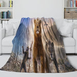 Mufasa The Lion King Blanket Flannel Throw Room Decoration