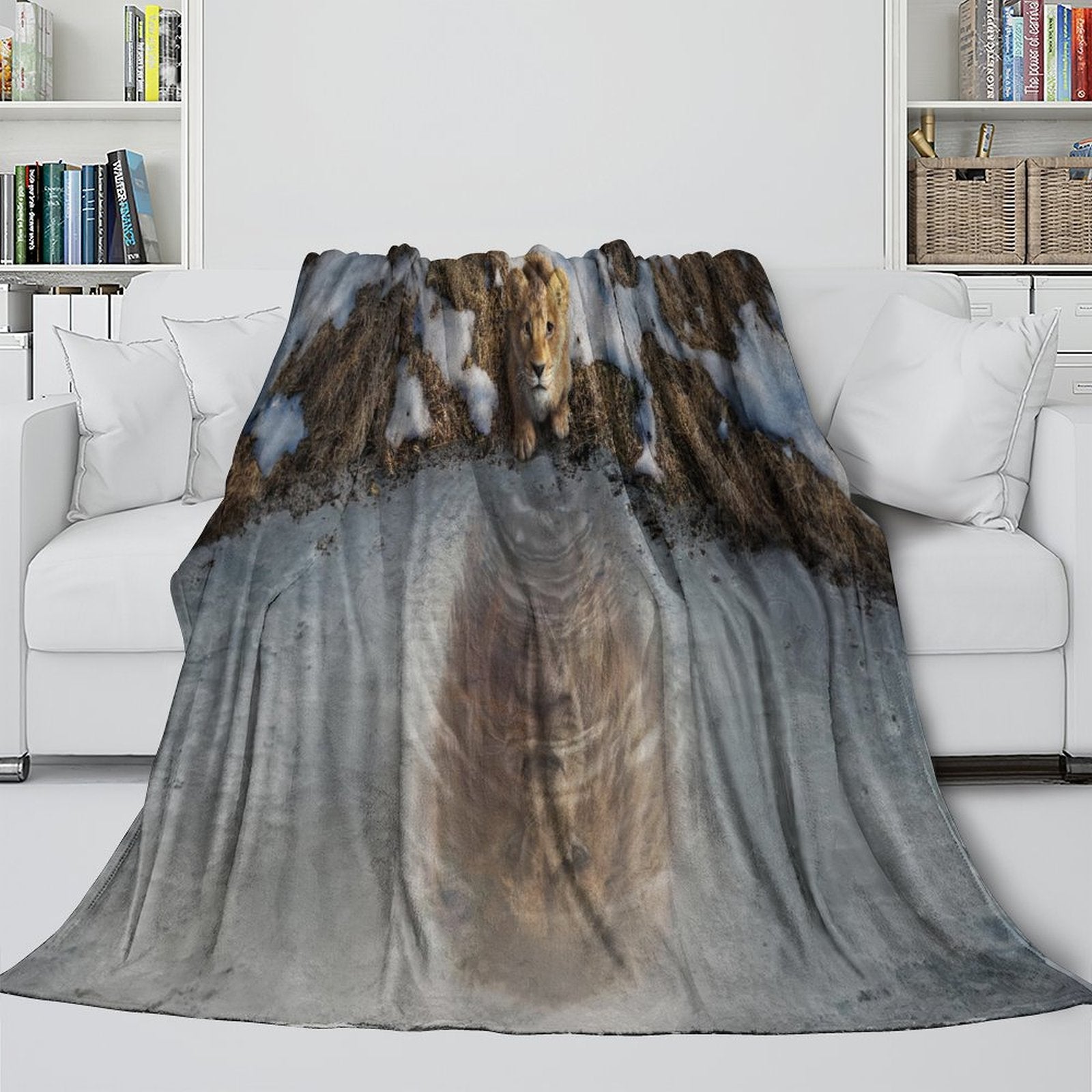 Mufasa The Lion King Blanket Flannel Throw Room Decoration