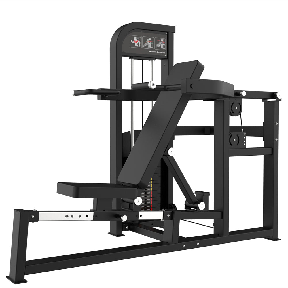 Excel Multi-Press Combo - Muscle D Fitness - Selectorized Bench Press - Incline Press - Shoulder Press