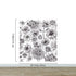 Black and White Flower Wallpaper Mural. #6676