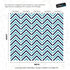 Seaside Chic Decor. Navy Blue and Teal Chevron Pattern Wallpaper. #6222