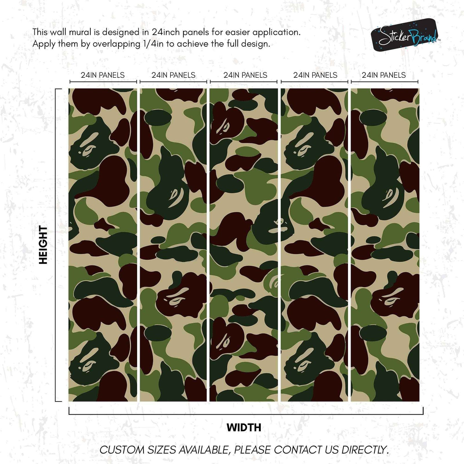 Bape Camo Wallpaper Mural. Blue Camo Streetwear Hype Beast Aesthetics. #7027