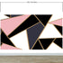 Modern Decor Gold, Black and Pink Mosaic Peel and Stick Wallpaper | Removable Wall Mural #6210