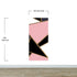 Modern Decor Gold, Black and Pink Mosaic Peel and Stick Wallpaper | Removable Wall Mural #6210
