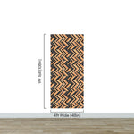 Modern Design Wooden Zigzag Panel Wallpaper Mural. #6736