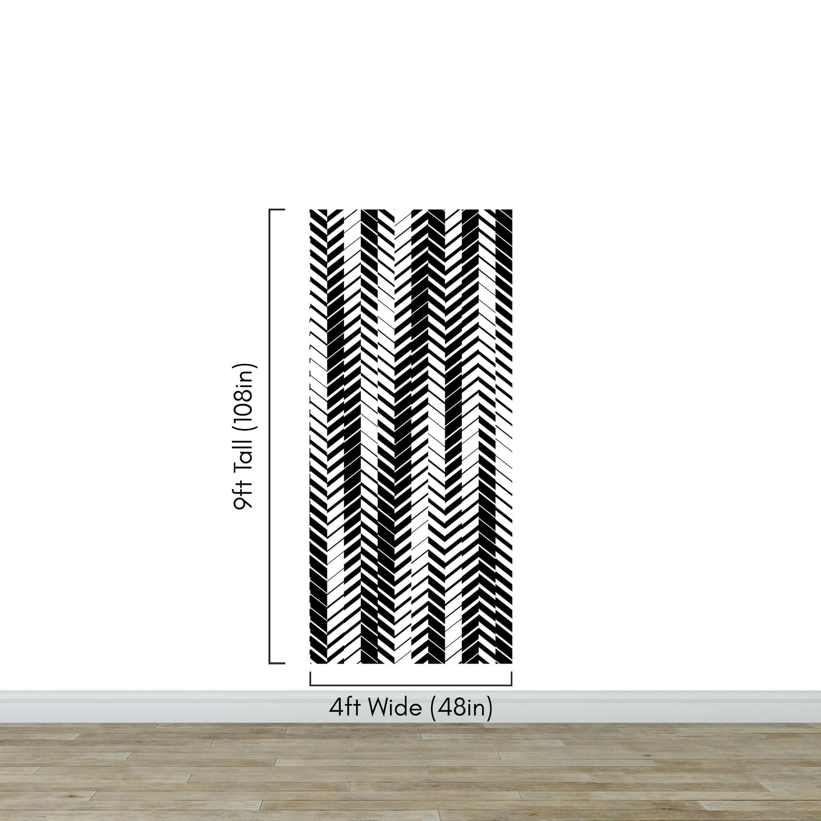 Black and White Minimal Retro Stripes Pattern Wallpaper. #7033