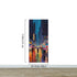 Raining Cityscape Wallpaper Mural - Abstract Color Mural. #6762