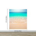 Tropical White Sand Paradise Beach Ocean Wave Scenery Wall Mural. #6201