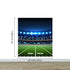 Football Stadium Wallpaper Mural. Bright lights over 50 yard line. #6787