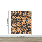 Modern Design Wooden Zigzag Panel Wallpaper Mural. #6736