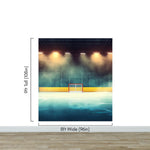 Hockey Rink Wallpaper Mural. Sports Theme Decor. #6958