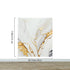 Gold Ink Splash on White Marble Slate Wall Mural Wallpaper #6840