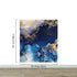 Sapphire Blue Marble Wallpaper Mural. #7008