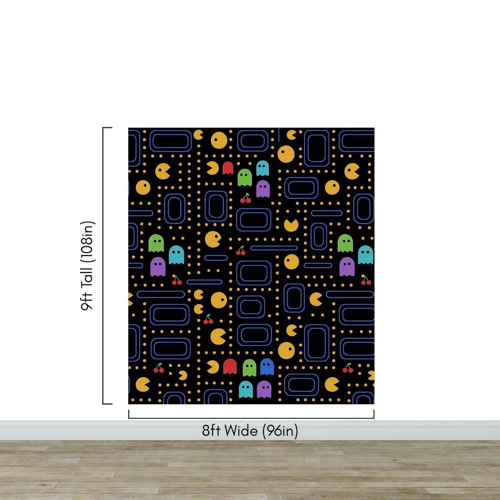 Pacman Wallpaper Mural. #7004