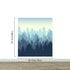 Misty Forest Wallpaper. Blue Pastel Color Mural #6772