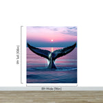 Whale Tail Wall Mural. Ocean Wallpaper. #6688