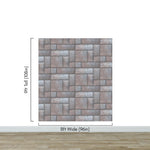 Modern Urban Wallpaper Decor. Metal Steel 3D Wall Mural. #6740