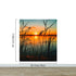 Lakeside Retreat with Sunset Over Lake Wallpaper Mural. #6920