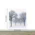 Black and White Snow Covered Trees Winter Landscape Wall Mural. #7042