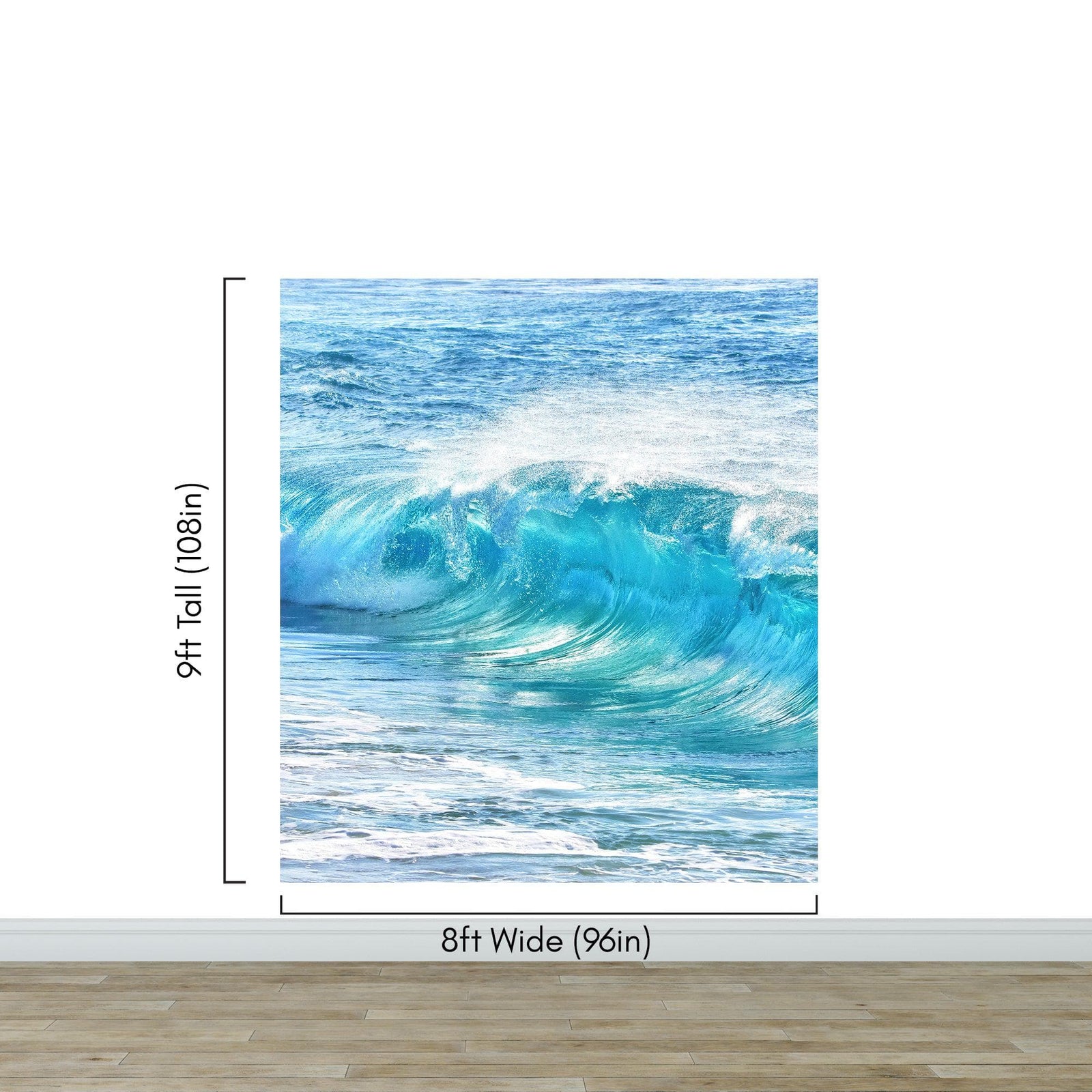 Turquoise Ocean Wave Wallpaper. Surf Ocean Wave Wall Mural. #6924