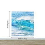Turquoise Ocean Wave Wallpaper. Surf Ocean Wave Wall Mural. #6924