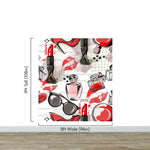 Fashion Cosmetic Make-up Peel and Stick Wallpaper | Removable Wall Mural #6214