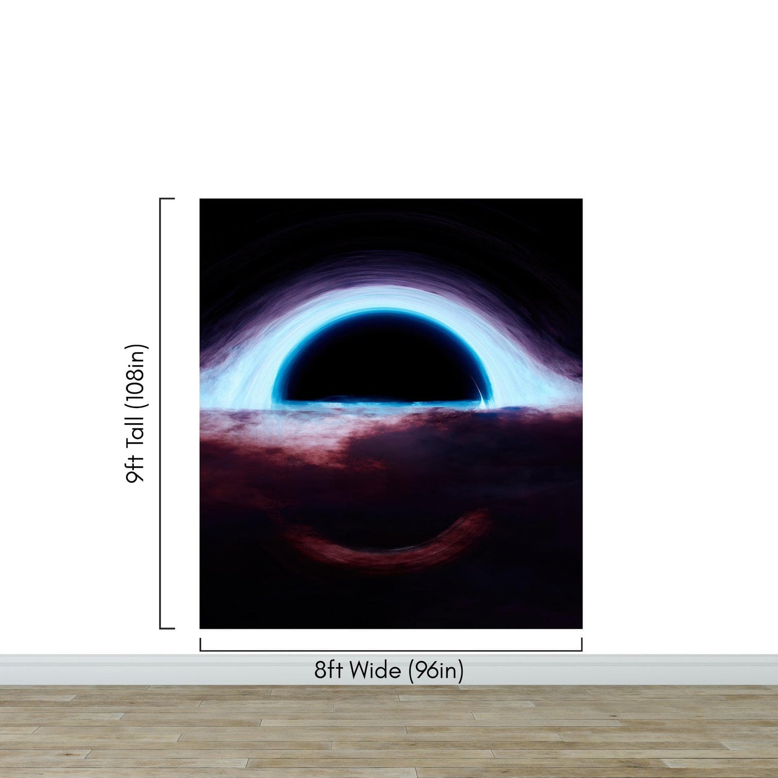 Black Hole Wall Mural – Interstellar Space Sci-Fi Wallpaper. #6919