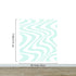 Mint Color Swirly Lines Abstract Wallpaper Mural. #6689