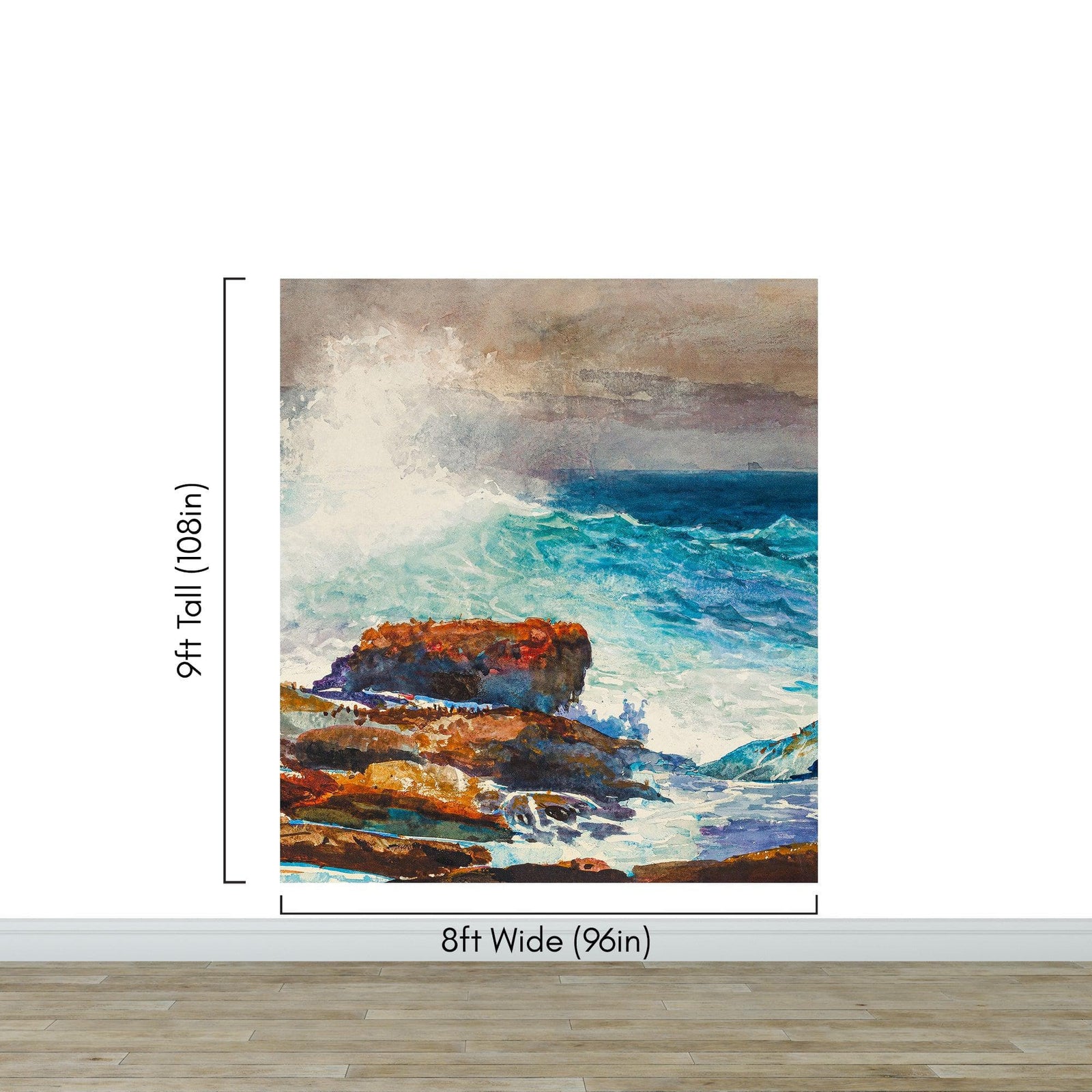 Incoming Tide by Winslow Homer Wall Mural. #6946