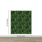 Green Leaves Pattern Wallpaper Mural. Botanical Wall Mural. #6744