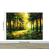 Green Forest Painting Wallpaper Mural. #7018