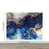 Sapphire Blue Marble Wallpaper Mural. #7008