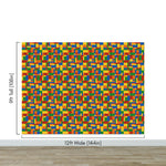 Colorful Lego Blocks Pattern Wallaper Mural. #6856