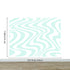 Mint Color Swirly Lines Abstract Wallpaper Mural. #6689