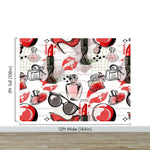 Fashion Cosmetic Make-up Peel and Stick Wallpaper | Removable Wall Mural #6214