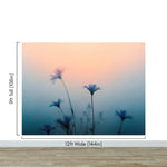 Morning Dew Misty Flower Wallpaper Mural. #7021