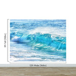 Turquoise Ocean Wave Wallpaper. Surf Ocean Wave Wall Mural. #6924