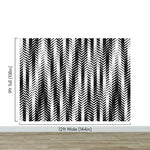 Black and White Minimal Retro Stripes Pattern Wallpaper. #7033