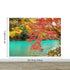 Colorful Teal Water Lake View Landscape Wallpaper Mural. #6745