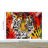 Glamour Chic Colorful Jungle Tiger Wall Mural. #6926