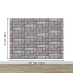 Modern Urban Wallpaper Decor. Metal Steel 3D Wall Mural. #6740